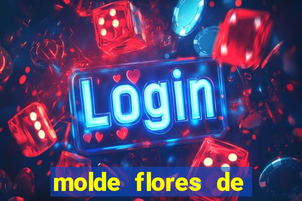 molde flores de papel para imprimir